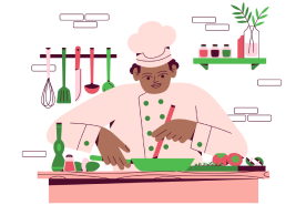 Illustration : Chef cuisinier du City Guide